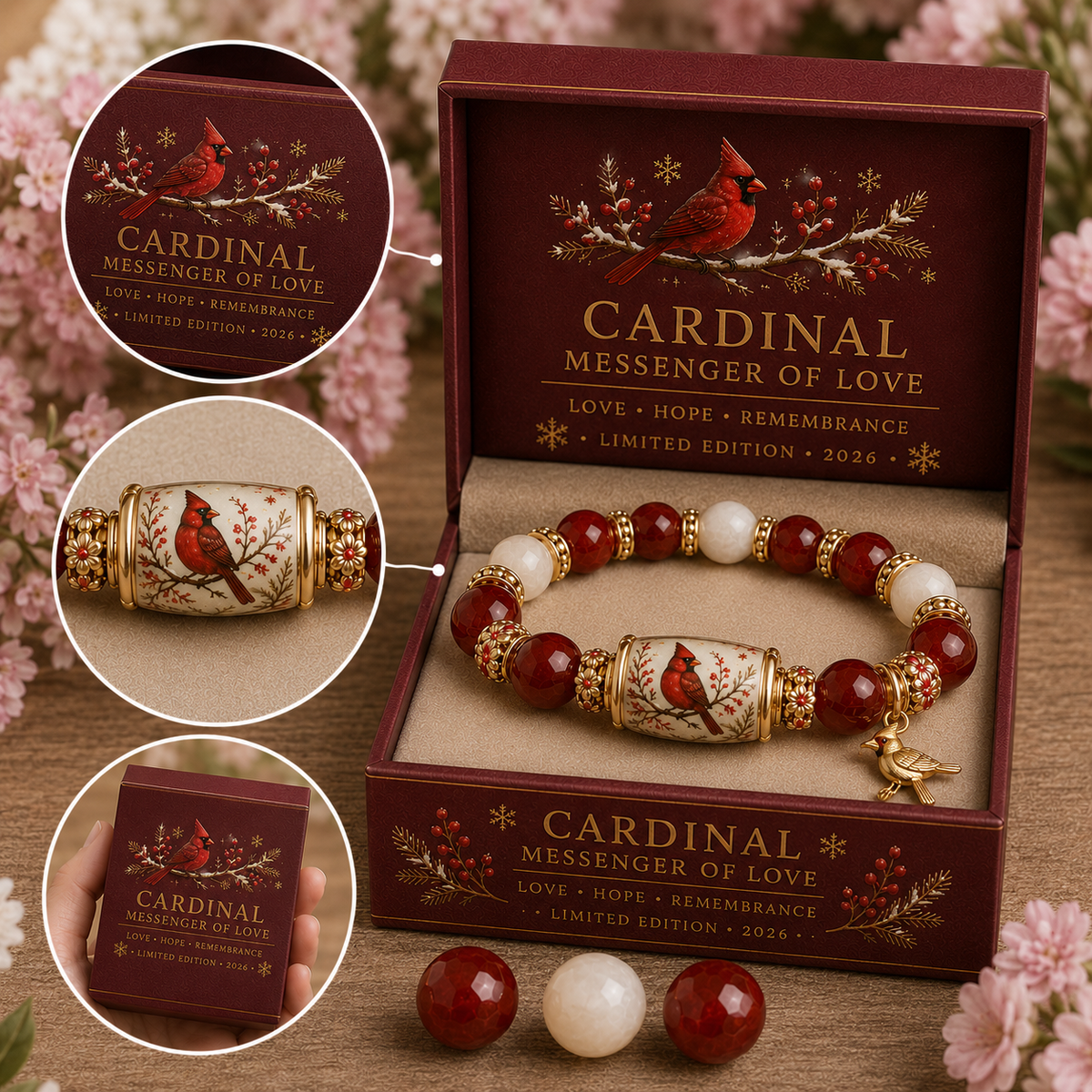 ❤️ Love, Remembrance & Cardinal Blessings 🕊️ | 2026 Limited Edition Bracelet