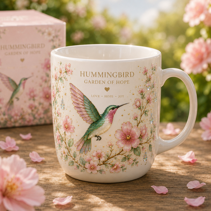 🌸 Limited Edition 2026 Garden Morning Bliss Hummingbird Mug ☕