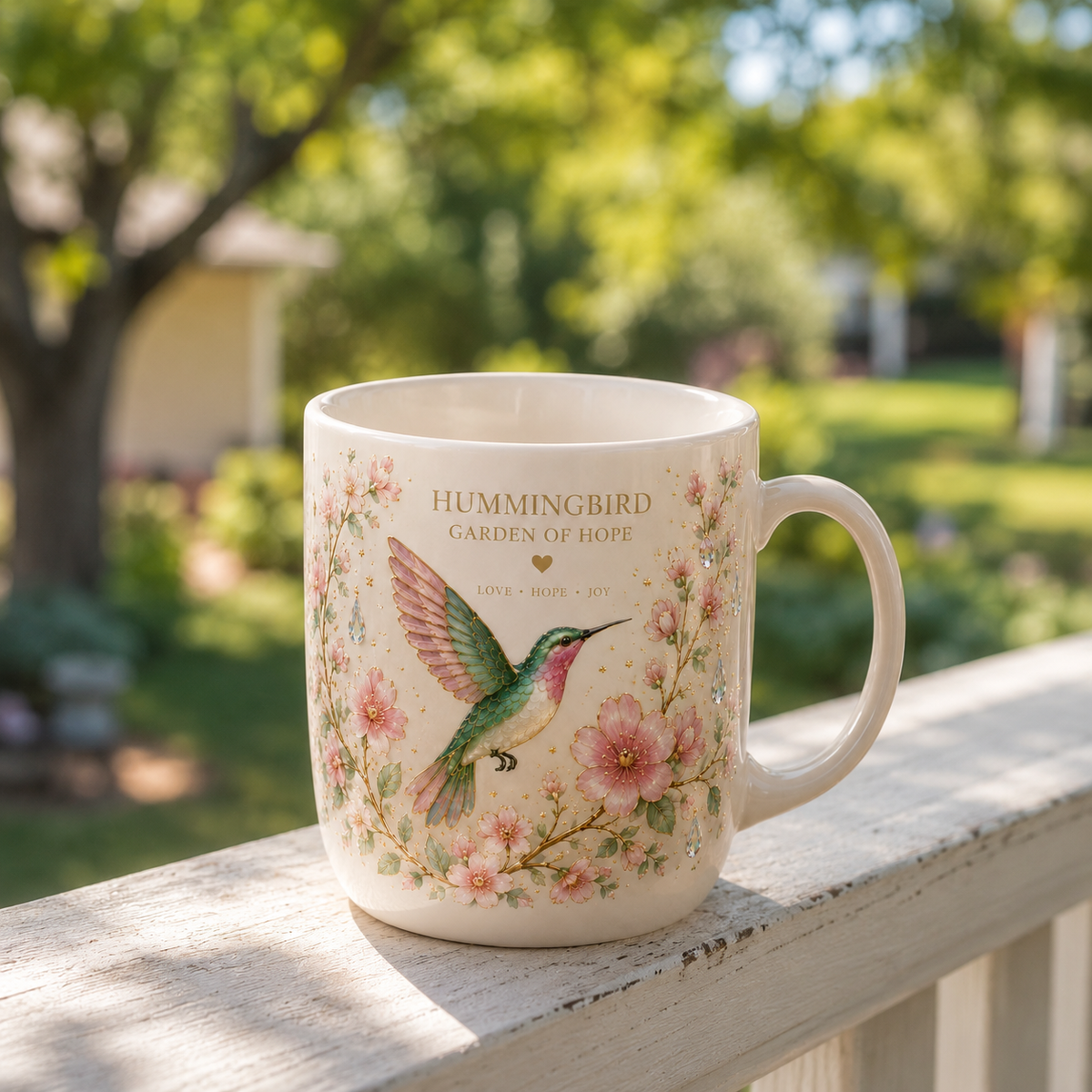 🌸 Limited Edition 2026 Garden Morning Bliss Hummingbird Mug ☕