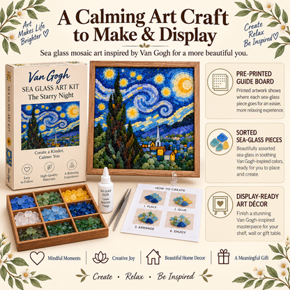 🎨 Van Gogh Sea Glass Art Kit Series