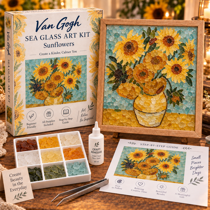 🎨 Van Gogh Sea Glass Art Kit Series