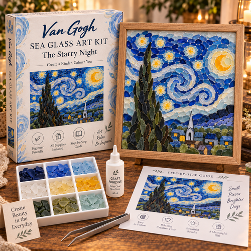 🎨 Van Gogh Sea Glass Art Kit Series