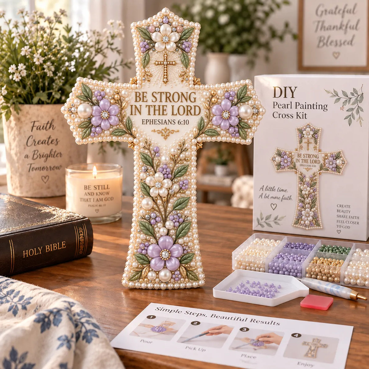 🎄 ✨ Last Day 49% OFF ✝️ Scripture Cross DIY Kit Collection