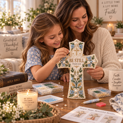 🎄 ✨ Last Day 49% OFF ✝️ Scripture Cross DIY Kit Collection
