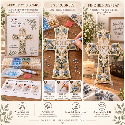 🎄 ✨ Last Day 49% OFF ✝️ Scripture Cross DIY Kit Collection