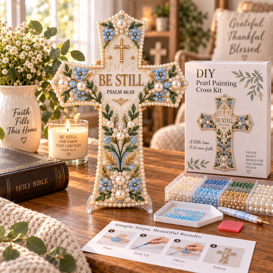 🎄 ✨ Last Day 49% OFF ✝️ Scripture Cross DIY Kit Collection